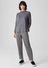 Stretch Terry Slouchy Ankle Pant