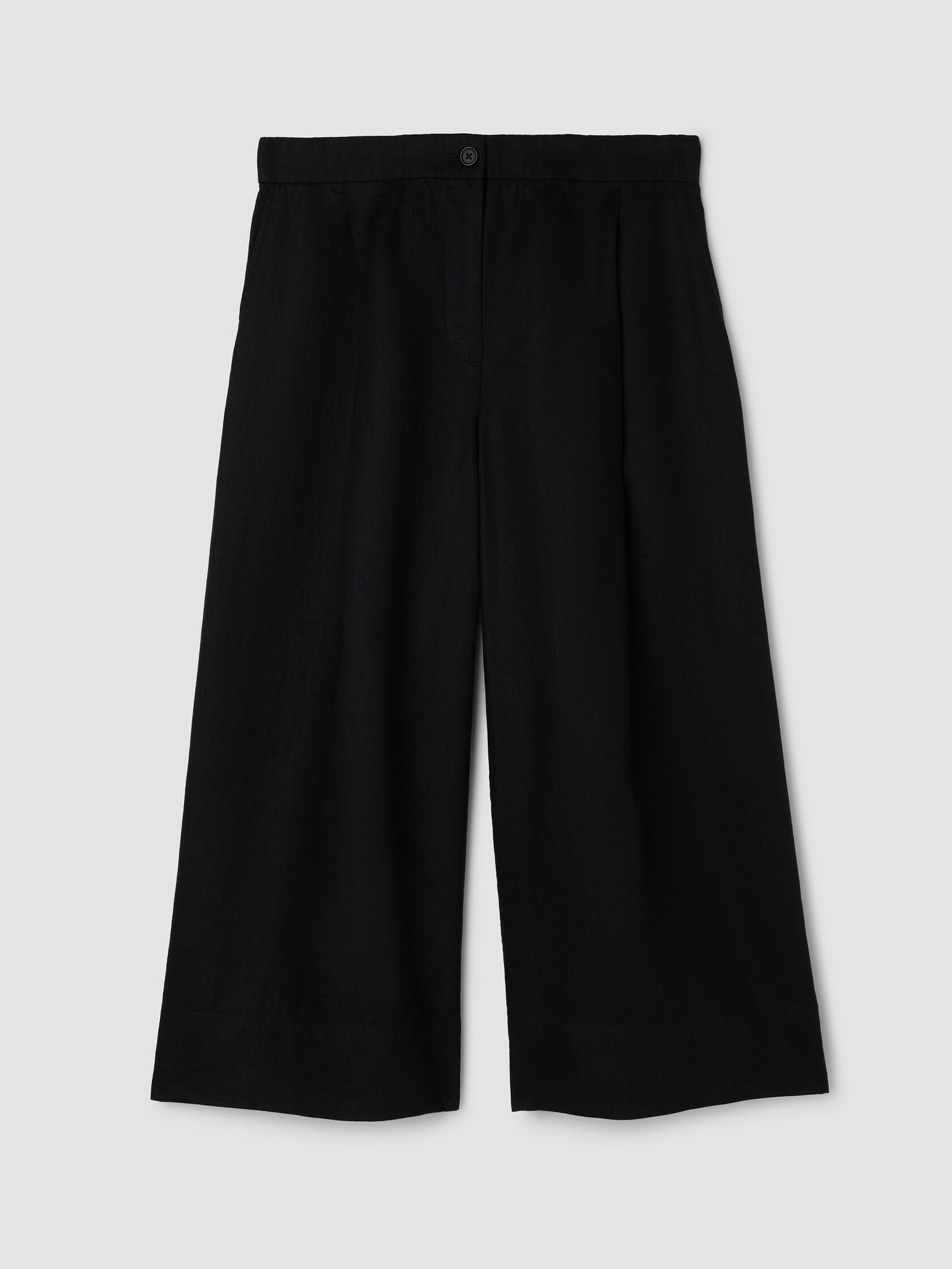 Organic Linen Pleated Culotte