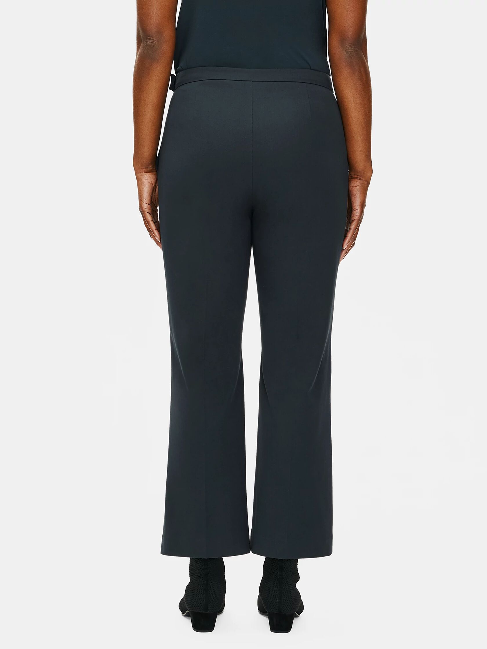 Organic Cotton Twill Flare Cropped Pant