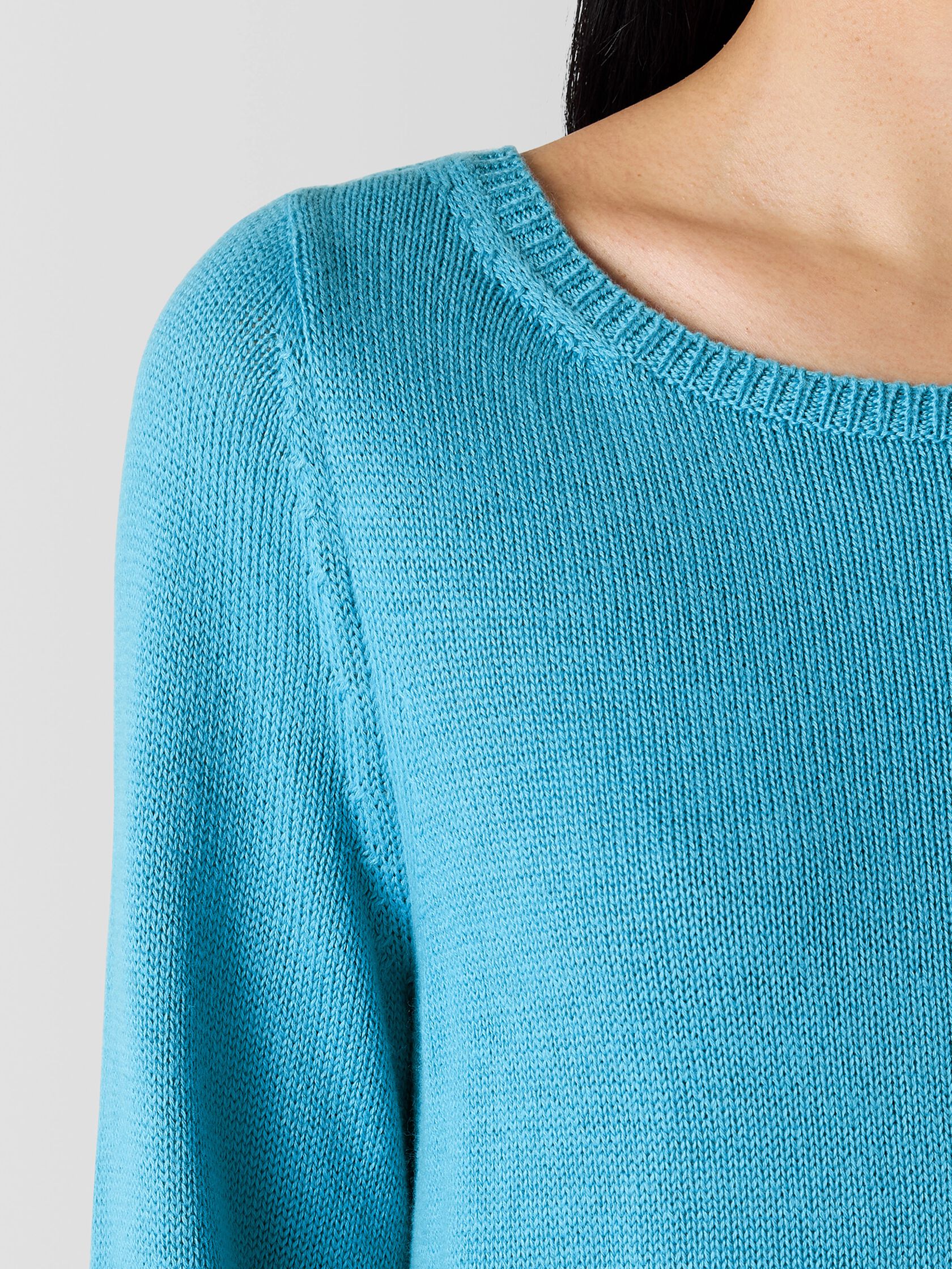 Peruvian Cotton Blend Bateau Neck Top