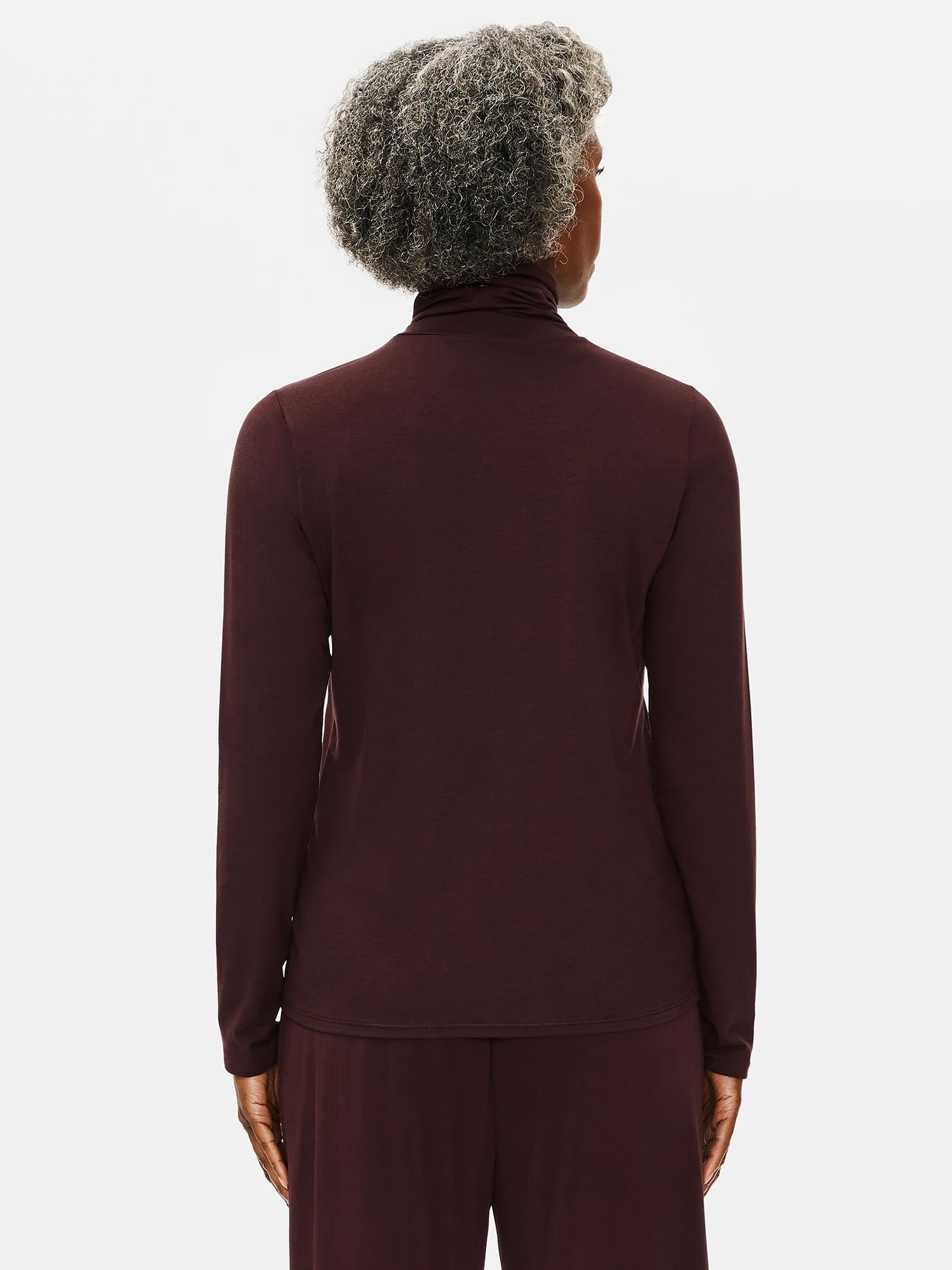 Fine Jersey Scrunch Neck Top