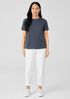 Organic Pima Cotton Jersey Round Neck Tee