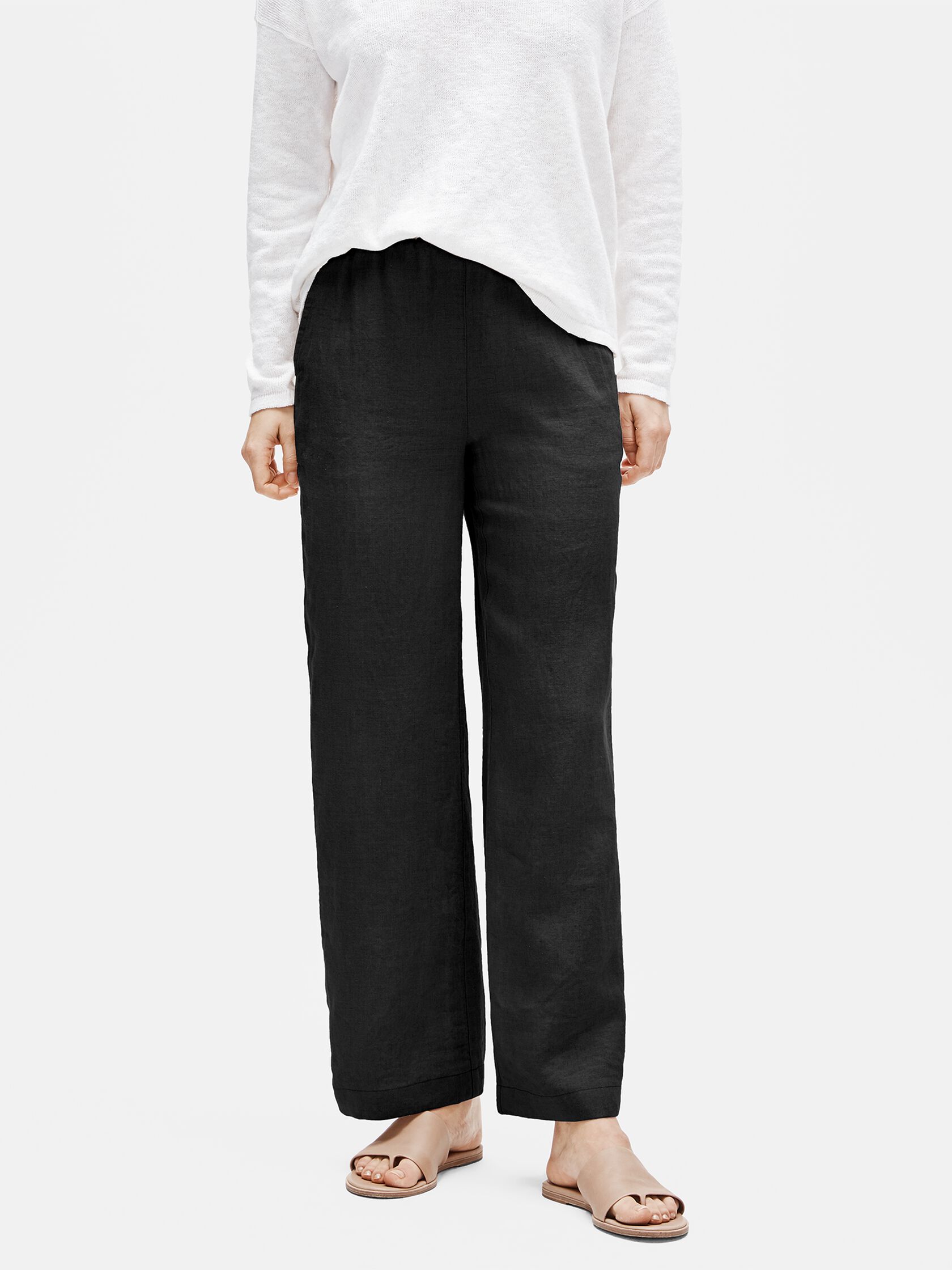 Organic Linen Straight Pant