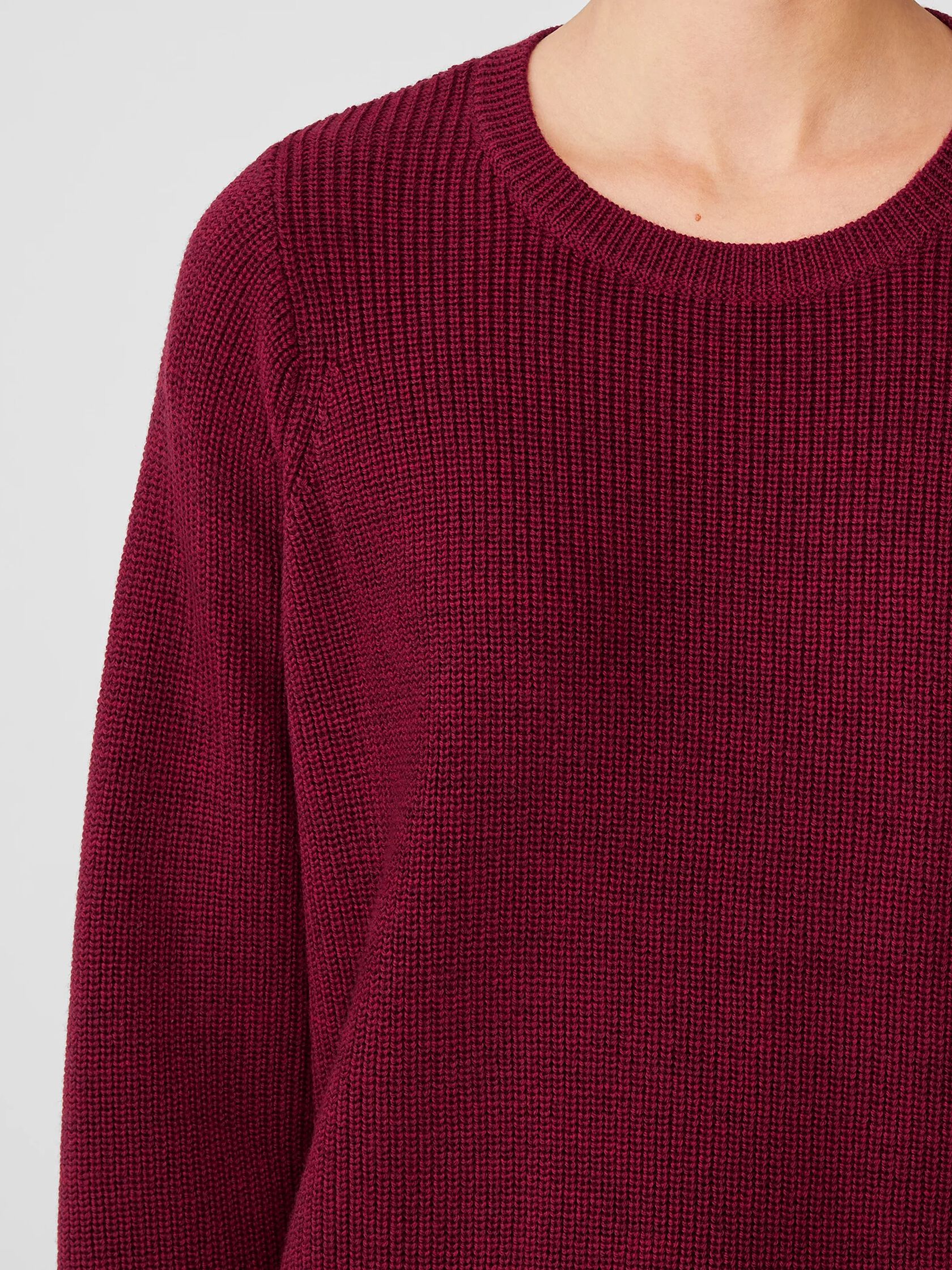 Merino Crew Neck Top in Responsible Wool