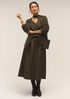 Quilted Silk A-Line Skirt