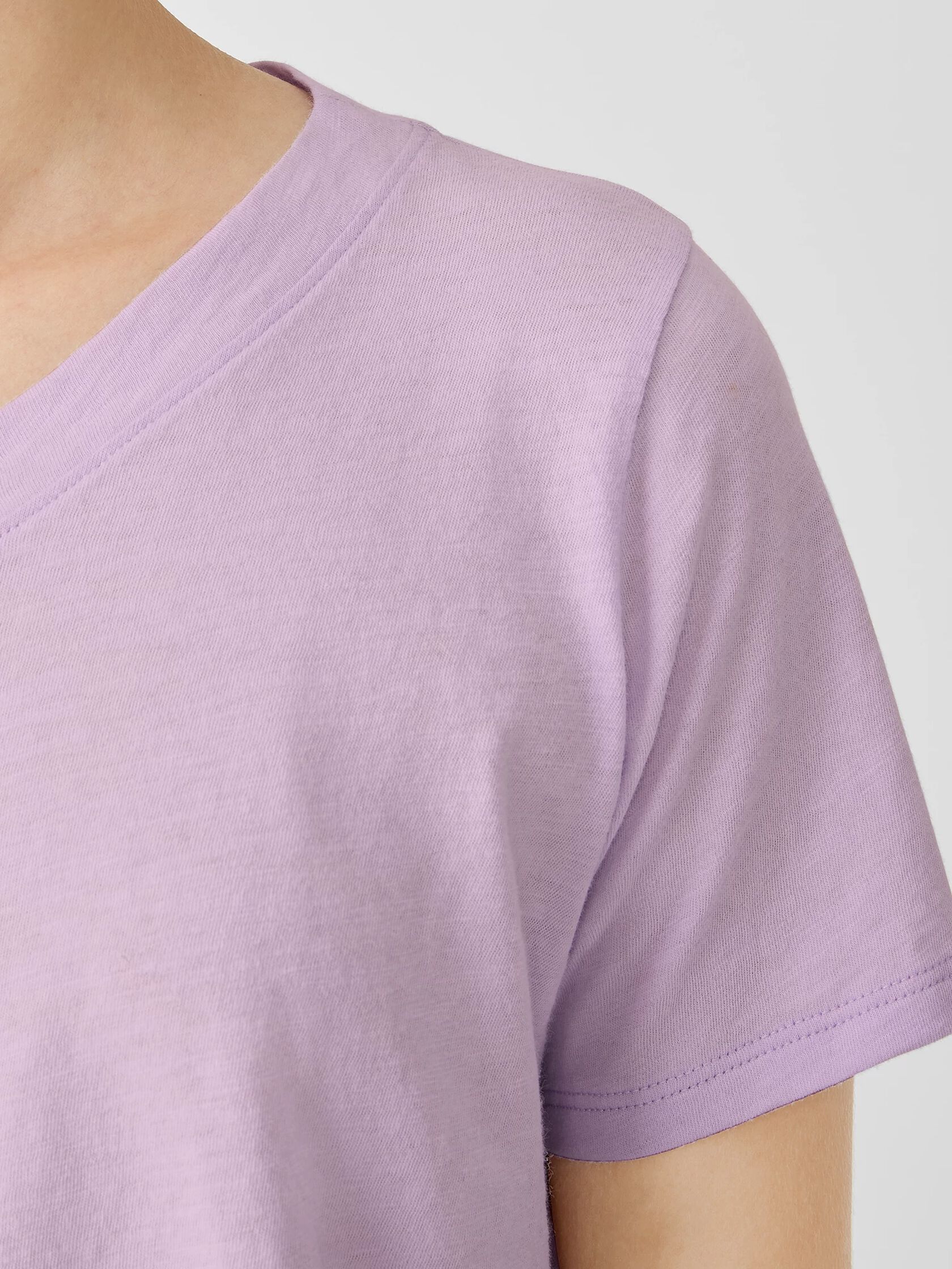 Organic Cotton Slub V-Neck Tee