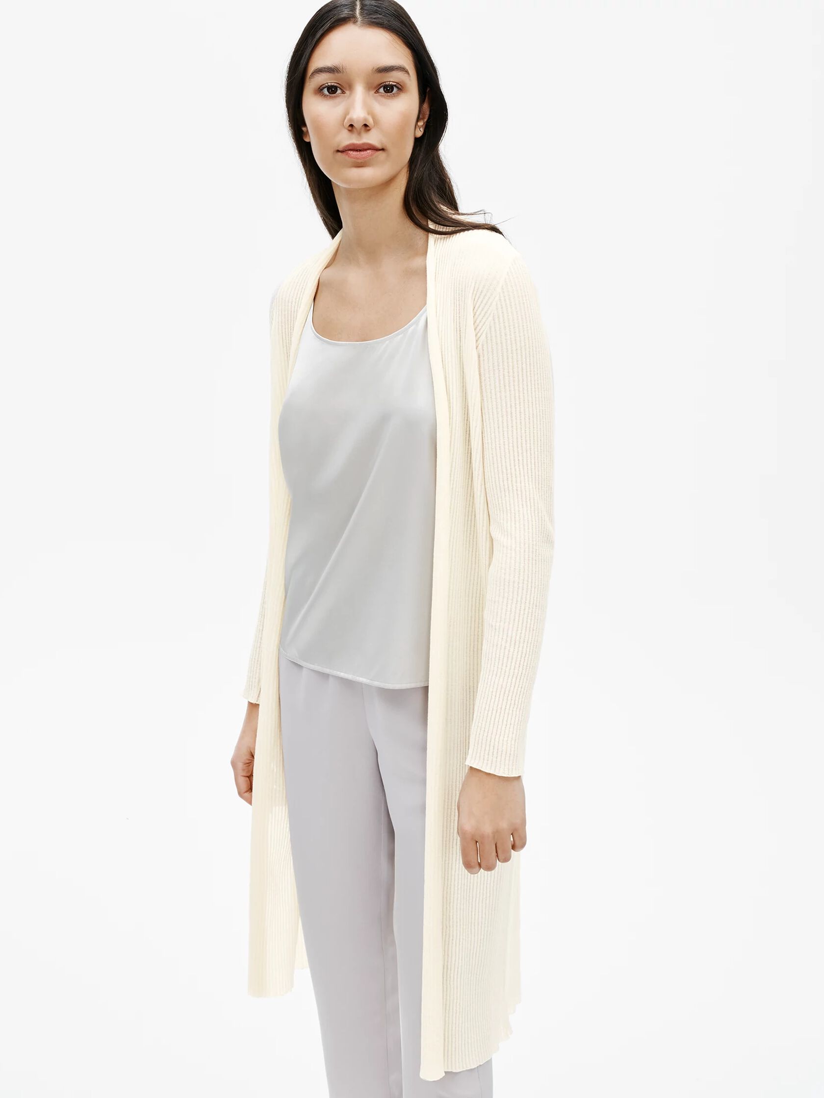 Limited Edition Sheer Organic Cotton Long Cardigan