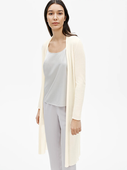Limited Edition Sheer Organic Cotton Long Cardigan