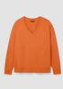 Garment-Dyed Organic Cotton Terry V-Neck Top