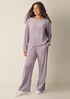 Cozy Velour Knit Bateau Neck Top
