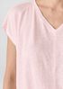 Organic Linen Jersey V-Neck Tee