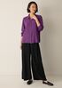 Silk Georgette Crepe Classic Collar Shirt