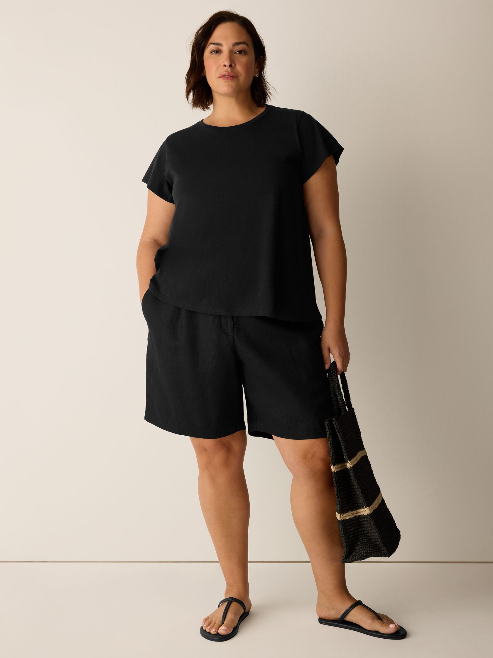 Organic Linen Shorts