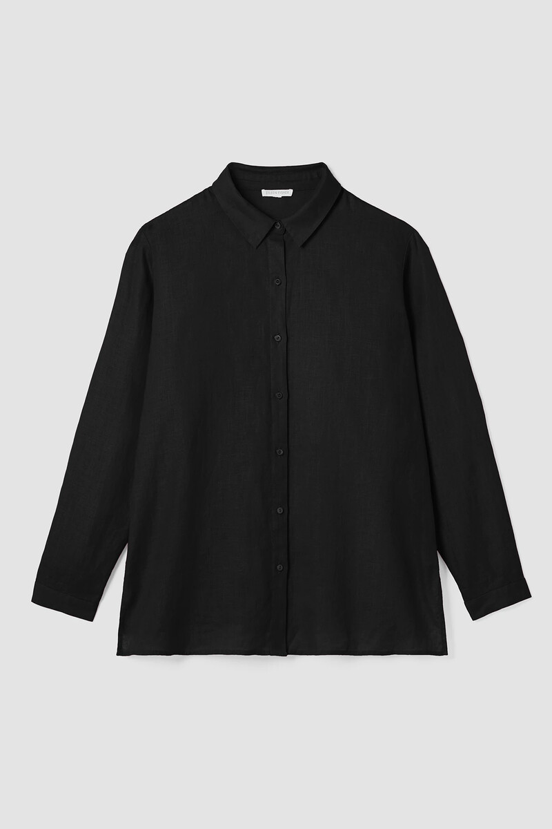 Organic Handkerchief Linen Classic Collar Shirt Organic Handkerchief Linen Classic Collar Shirt