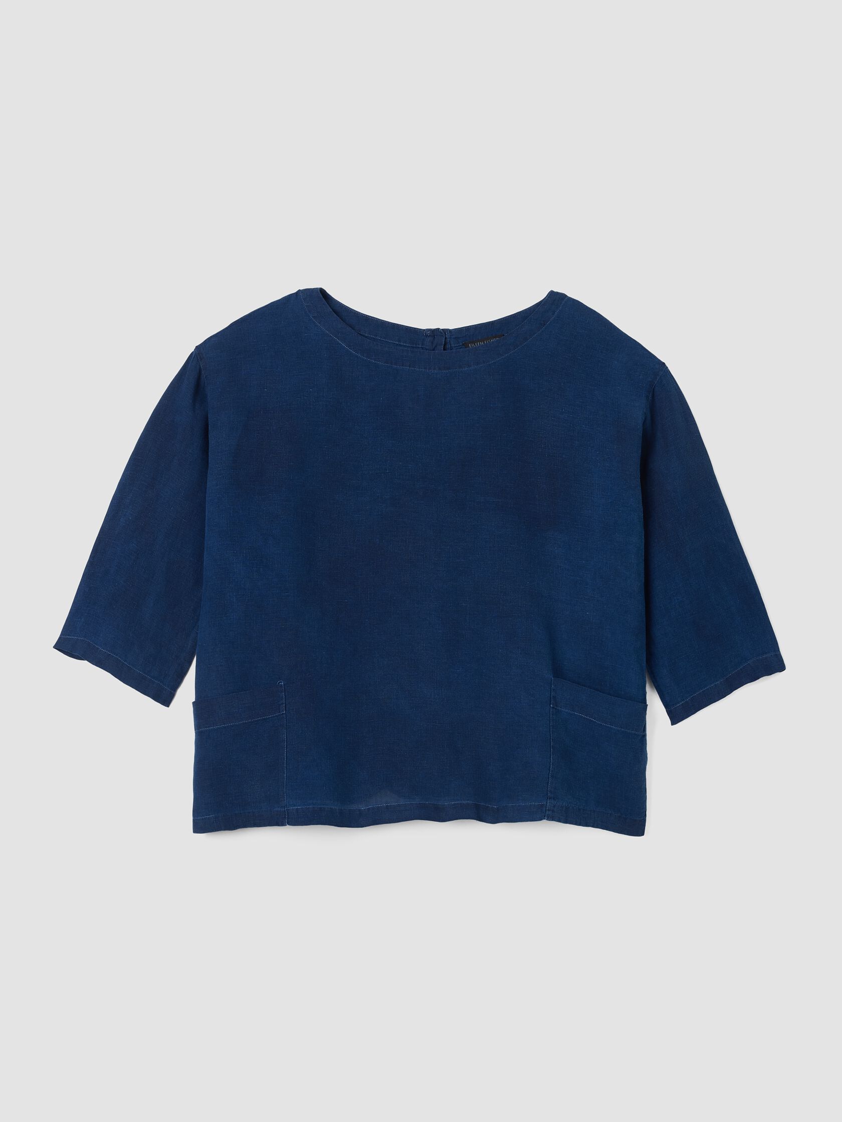 Renew Organic Linen Stand Collar Jacket, M