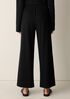 Waffle Cotton Blend Doubleknit Wide-Leg Pant