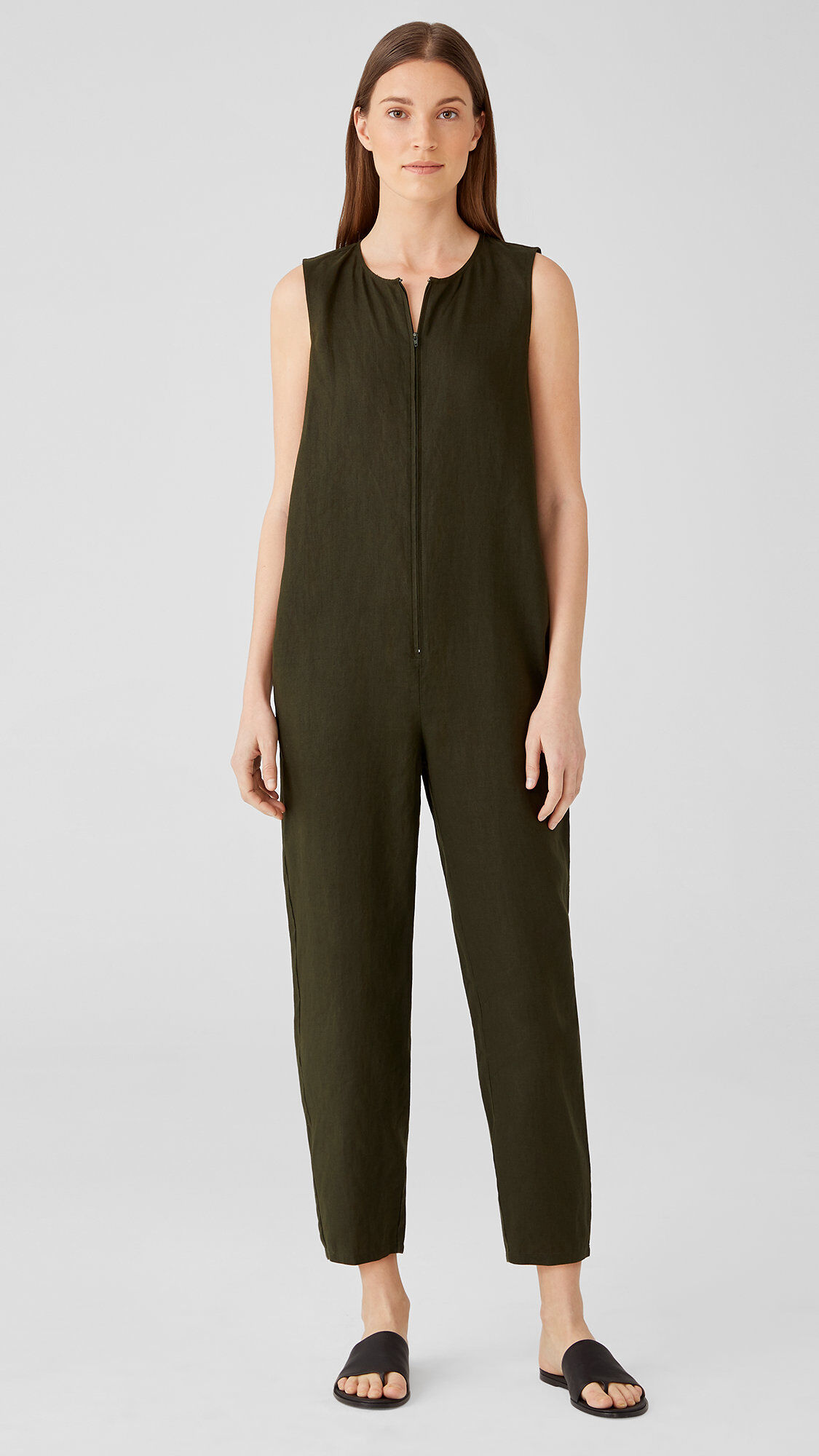 Organic linen jumpsuit store