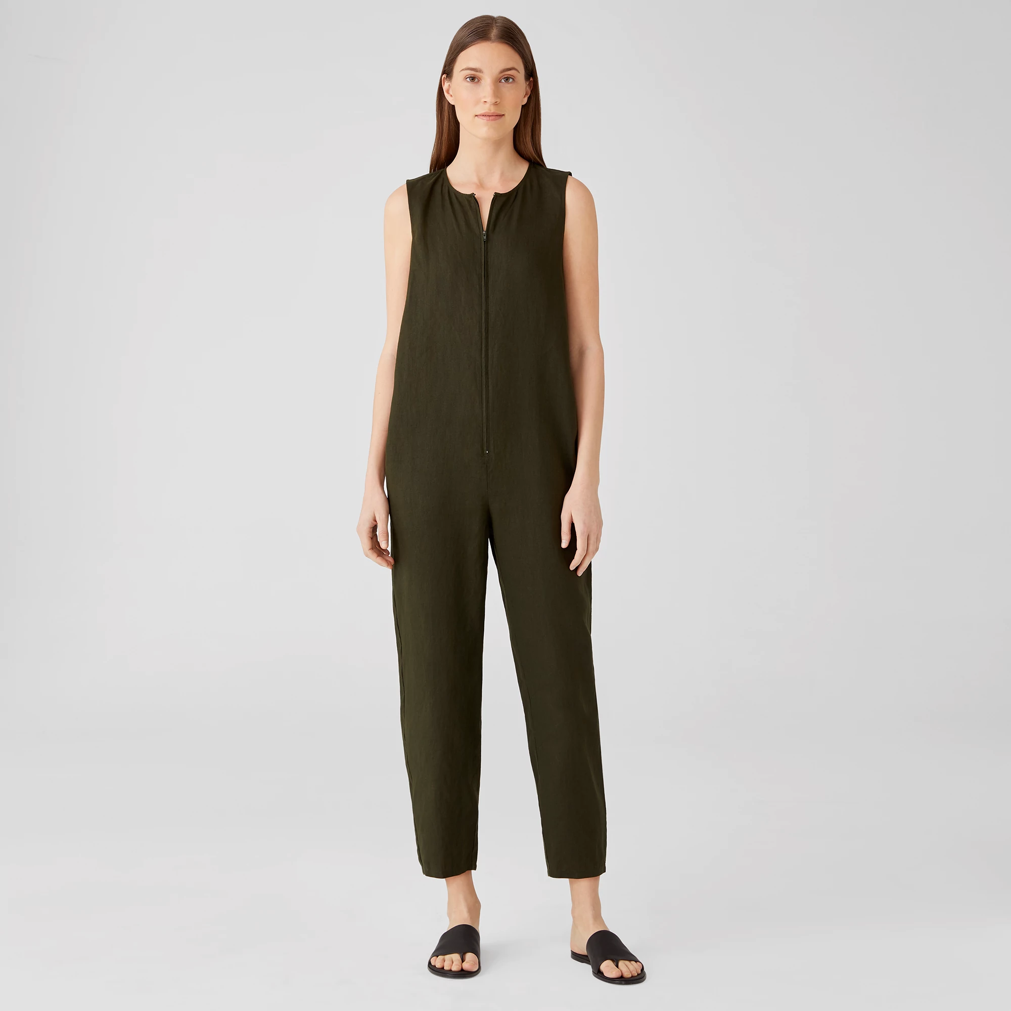 Organic Linen Jumpsuit | EILEEN FISHER