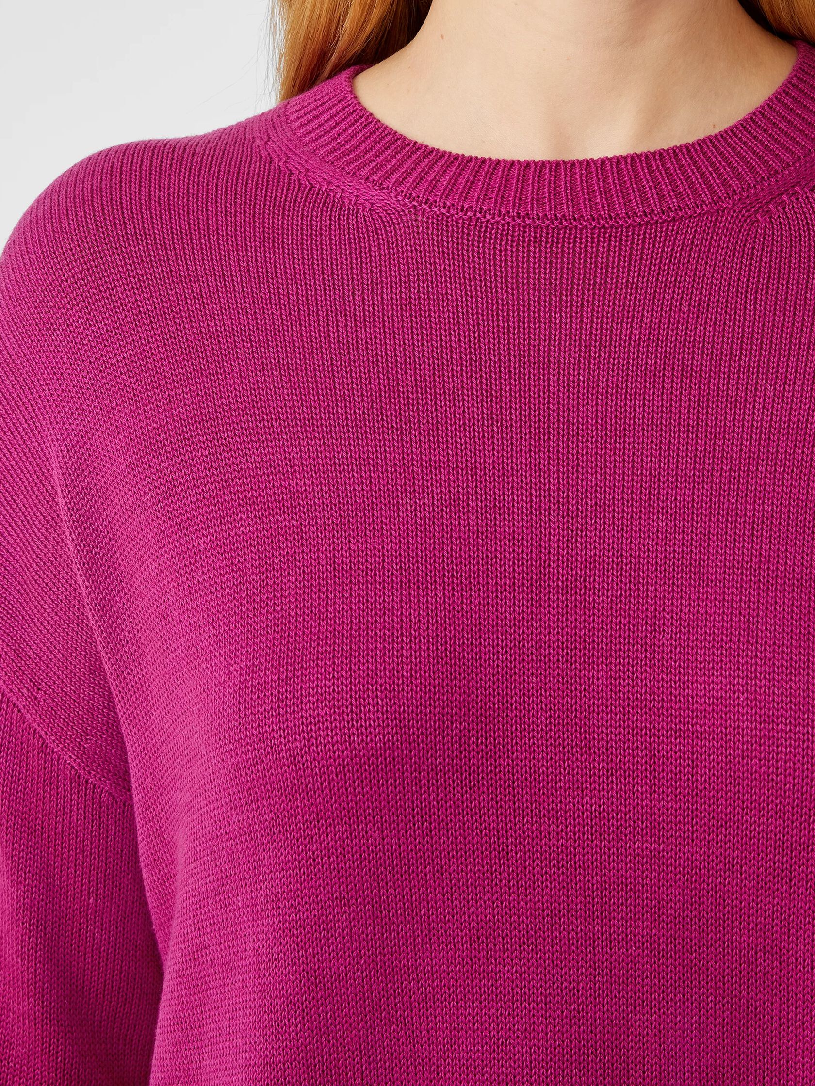 Peruvian Organic Cotton Blend Crew Neck Top