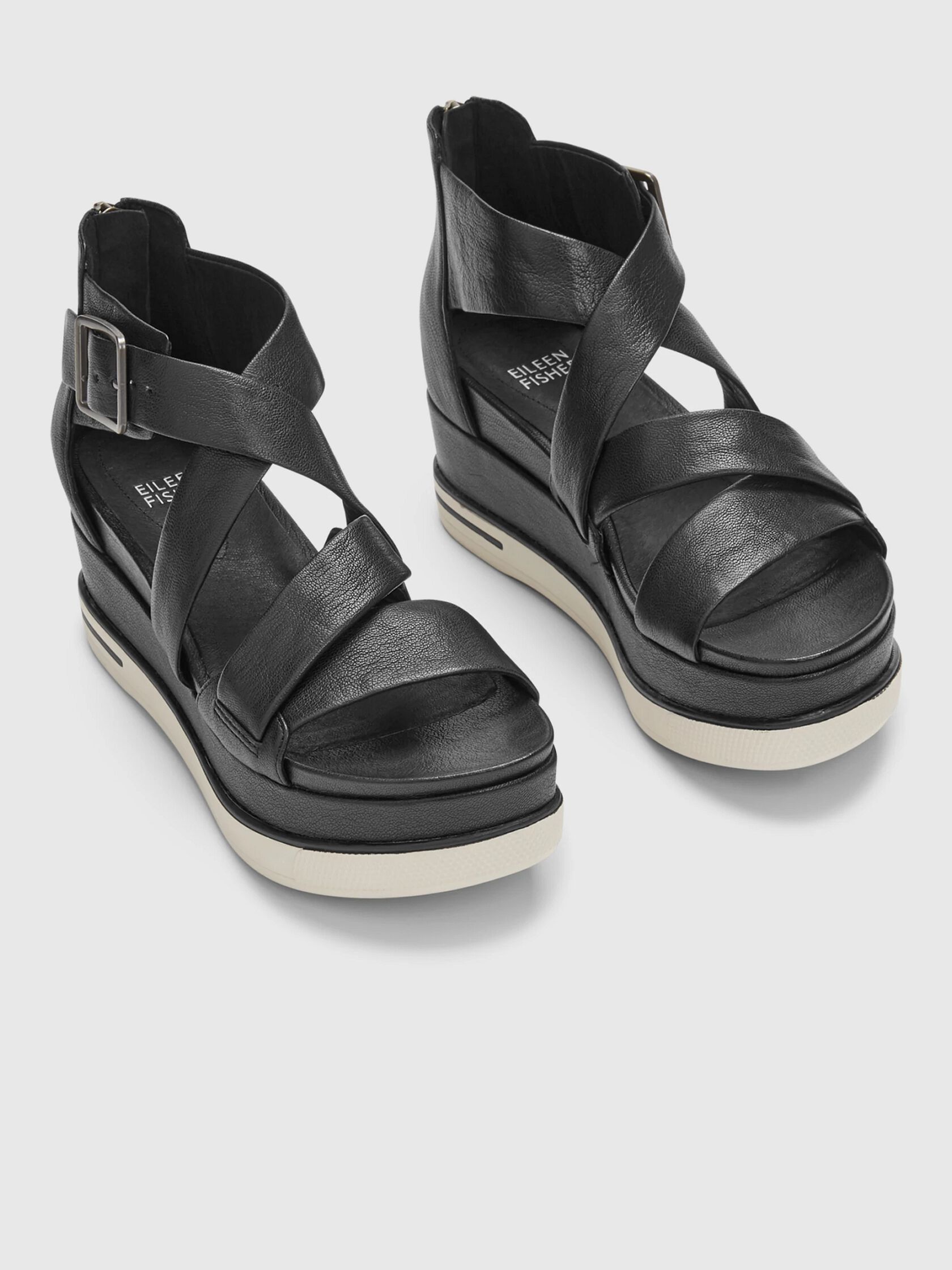 Boost Washed Leather Platform Sandal