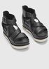 Boost Washed Leather Platform Sandal