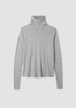 Pima Cotton Blend Turtleneck Top