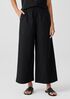 Washed Organic Cotton Poplin Wide-Leg Pant