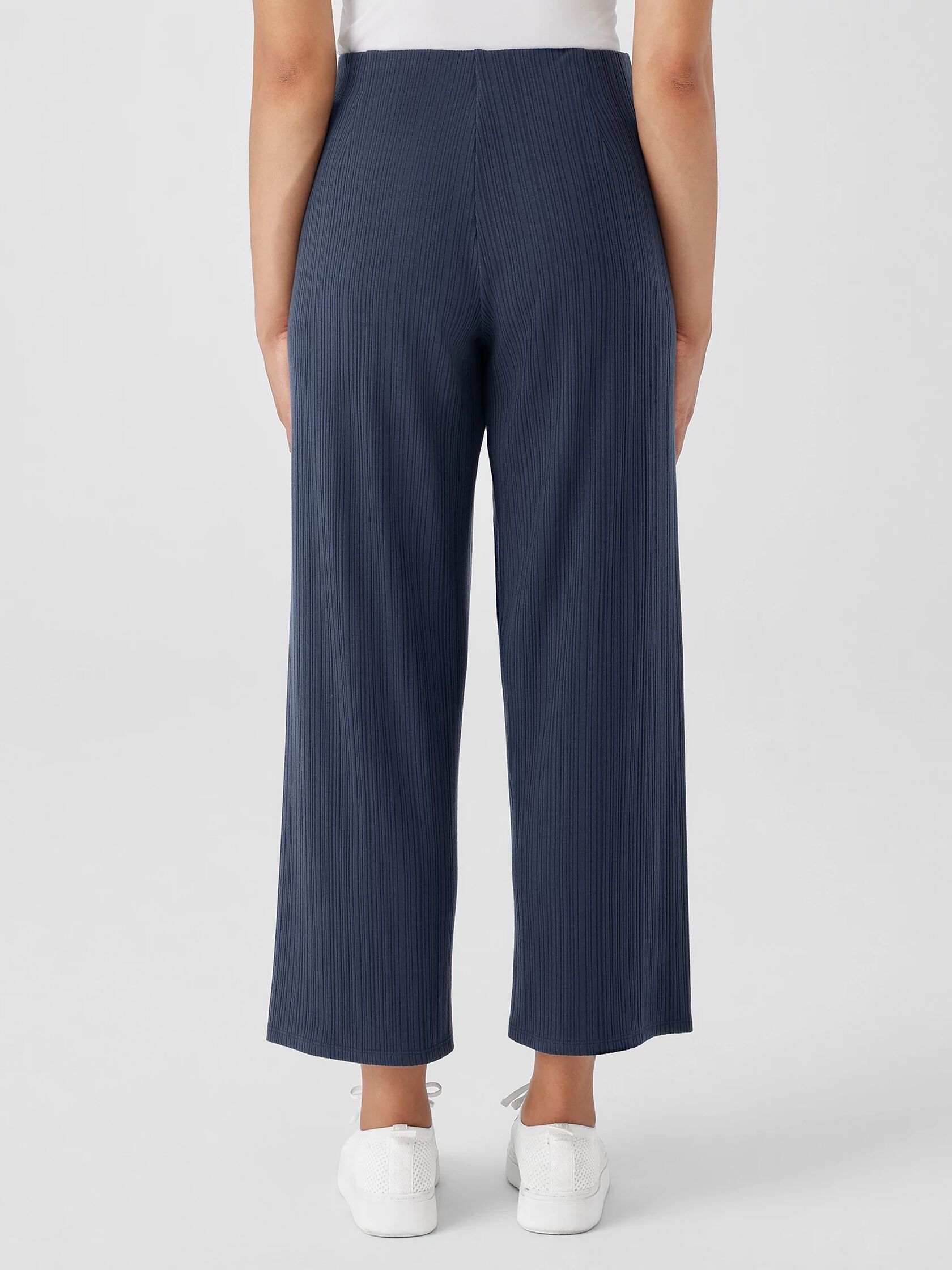 Variegated Rib Knit Wide-Leg Pant