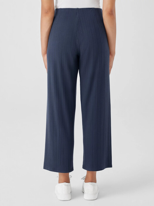 Variegated Rib Knit Wide-Leg Pant