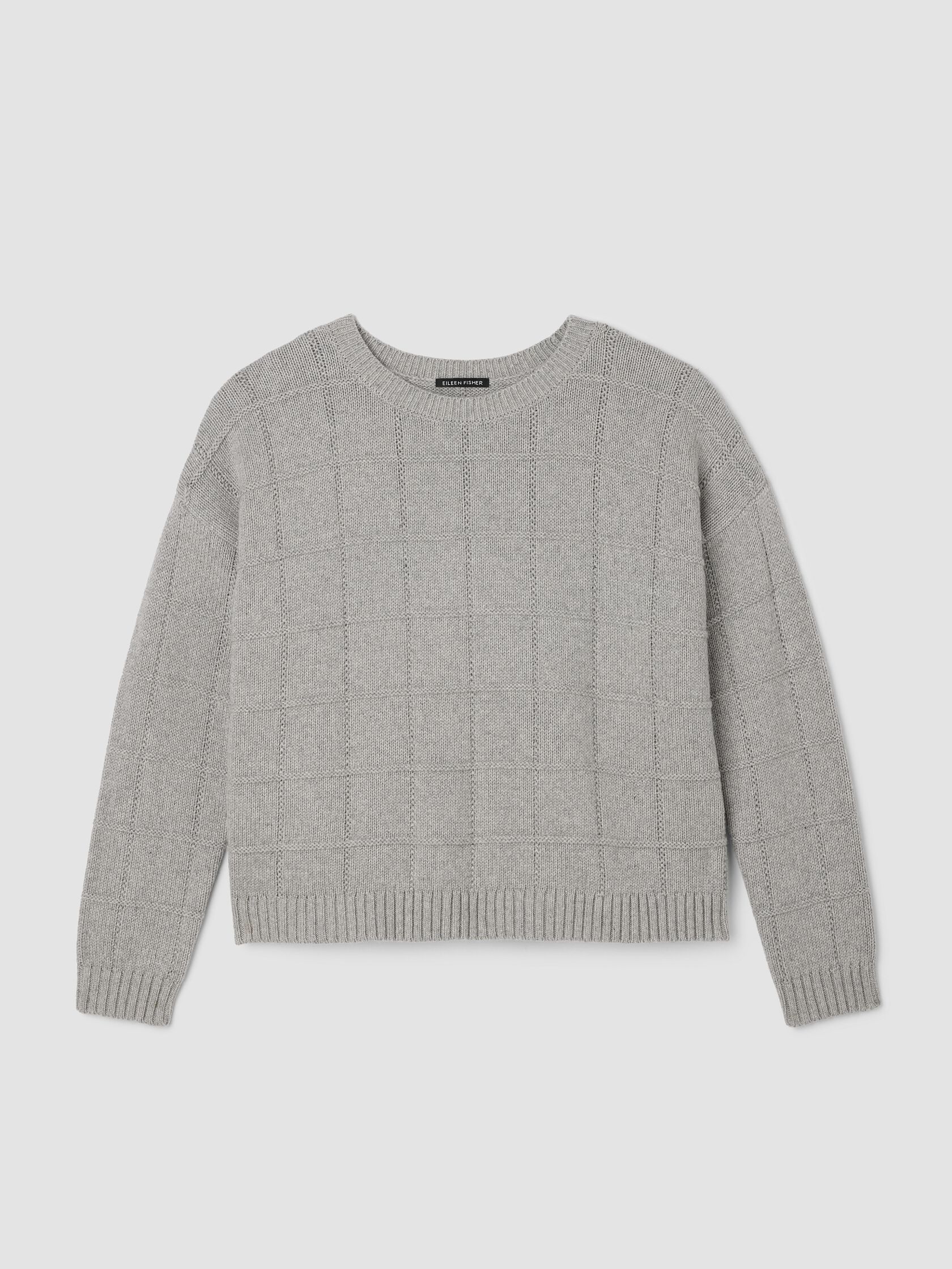 Cotton & Recycled Cashmere Crew Neck Top