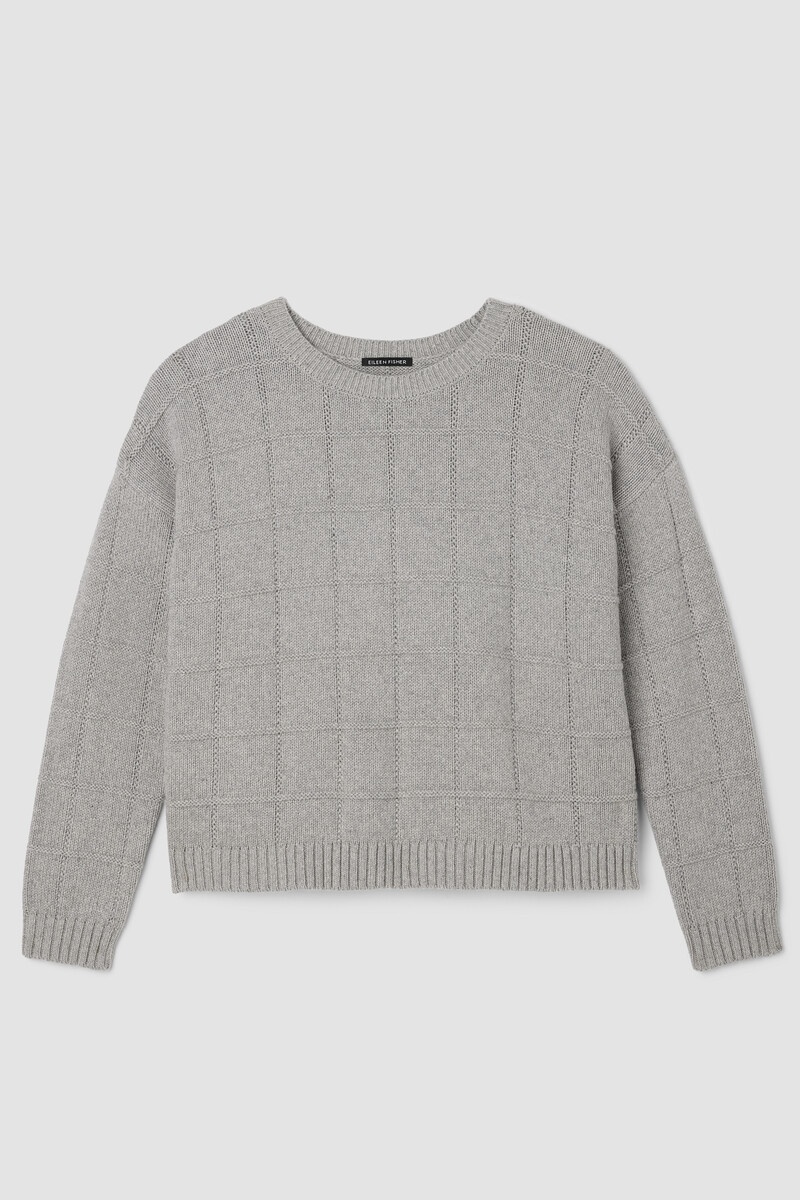 Cotton & Recycled Cashmere Crew Neck Top Cotton & Recycled Cashmere Crew Neck Top