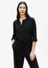 Silk Georgette Crepe Mandarin Collar Jumpsuit