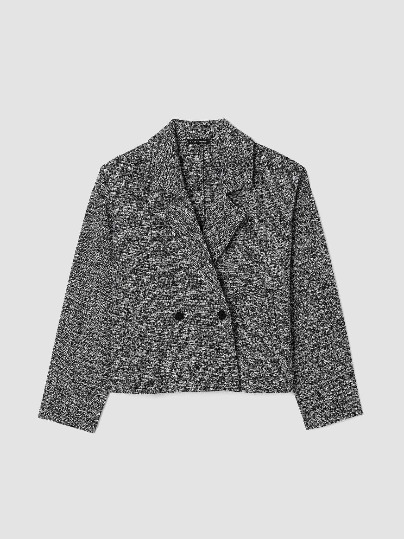 Organic Cotton Tweed Short Blazer
