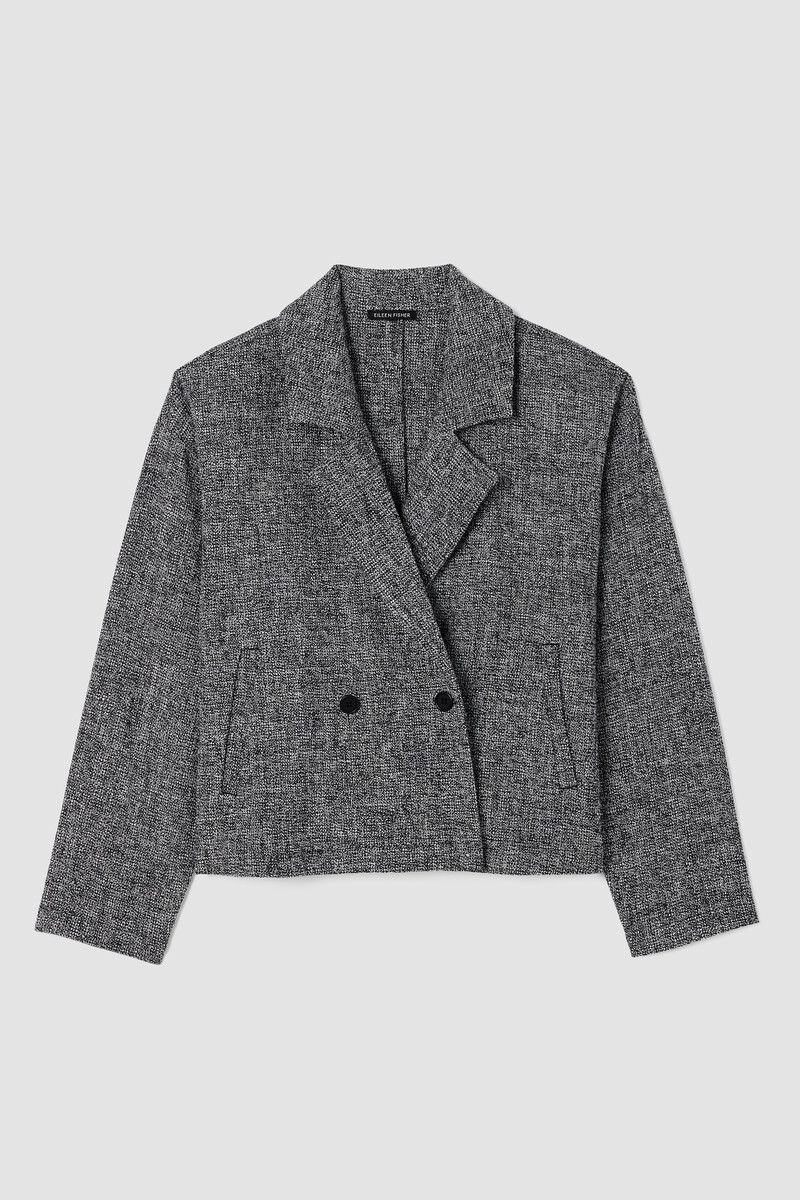 Organic Cotton Tweed Short Blazer Organic Cotton Tweed Short Blazer