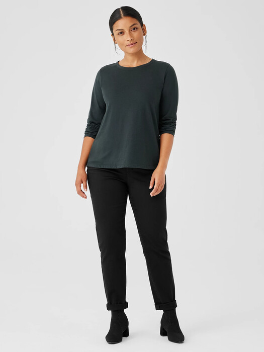 Organic Pima Cotton Jersey Long-Sleeve Tee