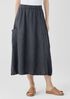 Washed Organic Linen Délavé Cargo Skirt
