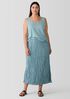 Crushed Silk Maxi Skirt
