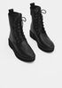 Nellie Leather Lace-Up Bootie