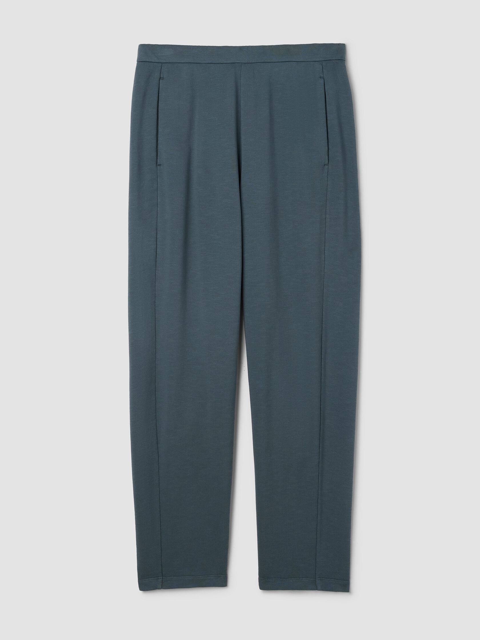 Garment-Dyed Organic Cotton Terry Slouchy Pant