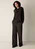Stretch Silk Charmeuse Classic Collar Shirt