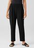 Silk Georgette Crepe Pleated Tapered Pant