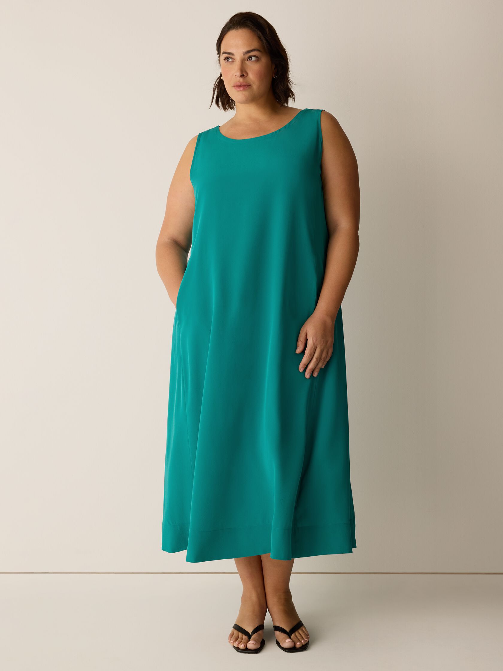 Silk Crepe de Chine Easy Dress