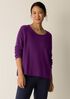 Peruvian Cotton Blend Jewel Neck Top