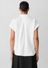 Organic Cotton Lofty Gauze Notch Collar Top