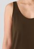 Stretch Silk Jersey Scoop Neck Tank