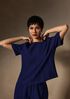 Organic Cotton Doubleweave Round Neck Top