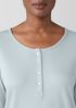 Organic Cotton Interlock Henley Sleep Top