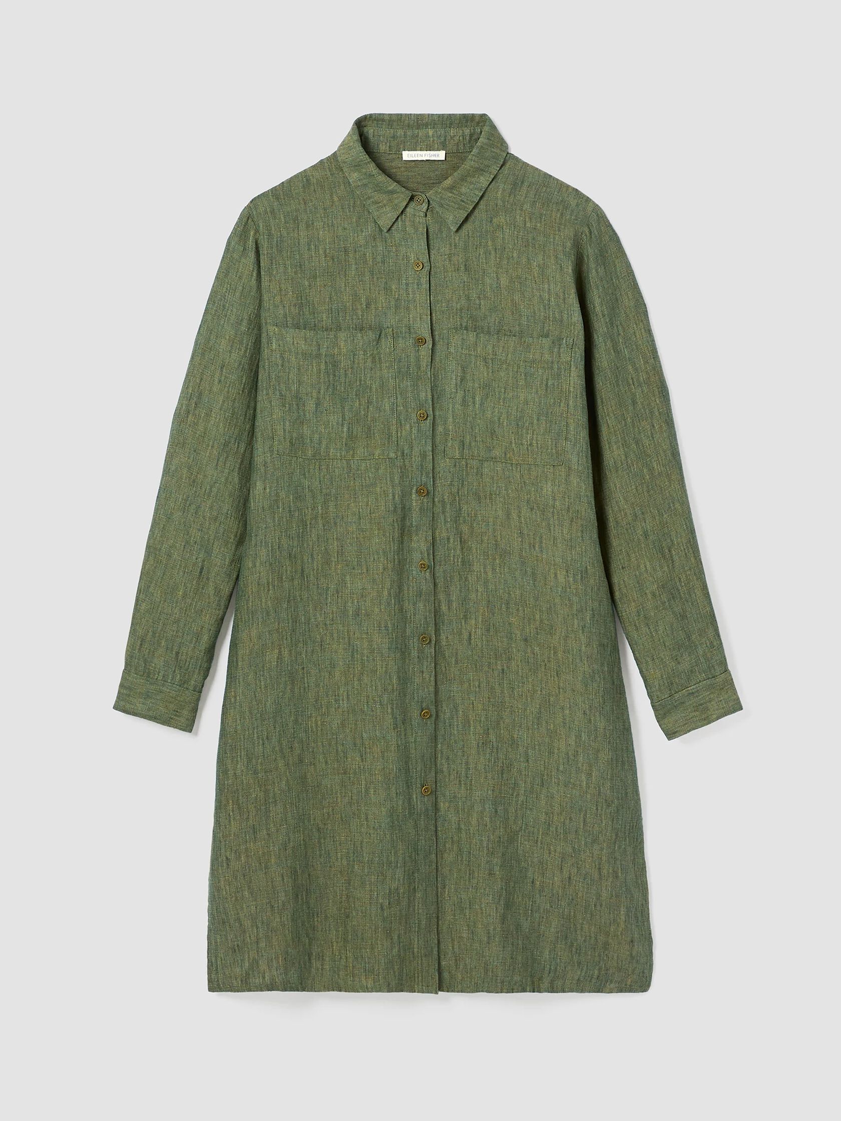 Washed Organic Linen Délavé Shirtdress