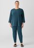 Silk Georgette Crepe Keyhole Top