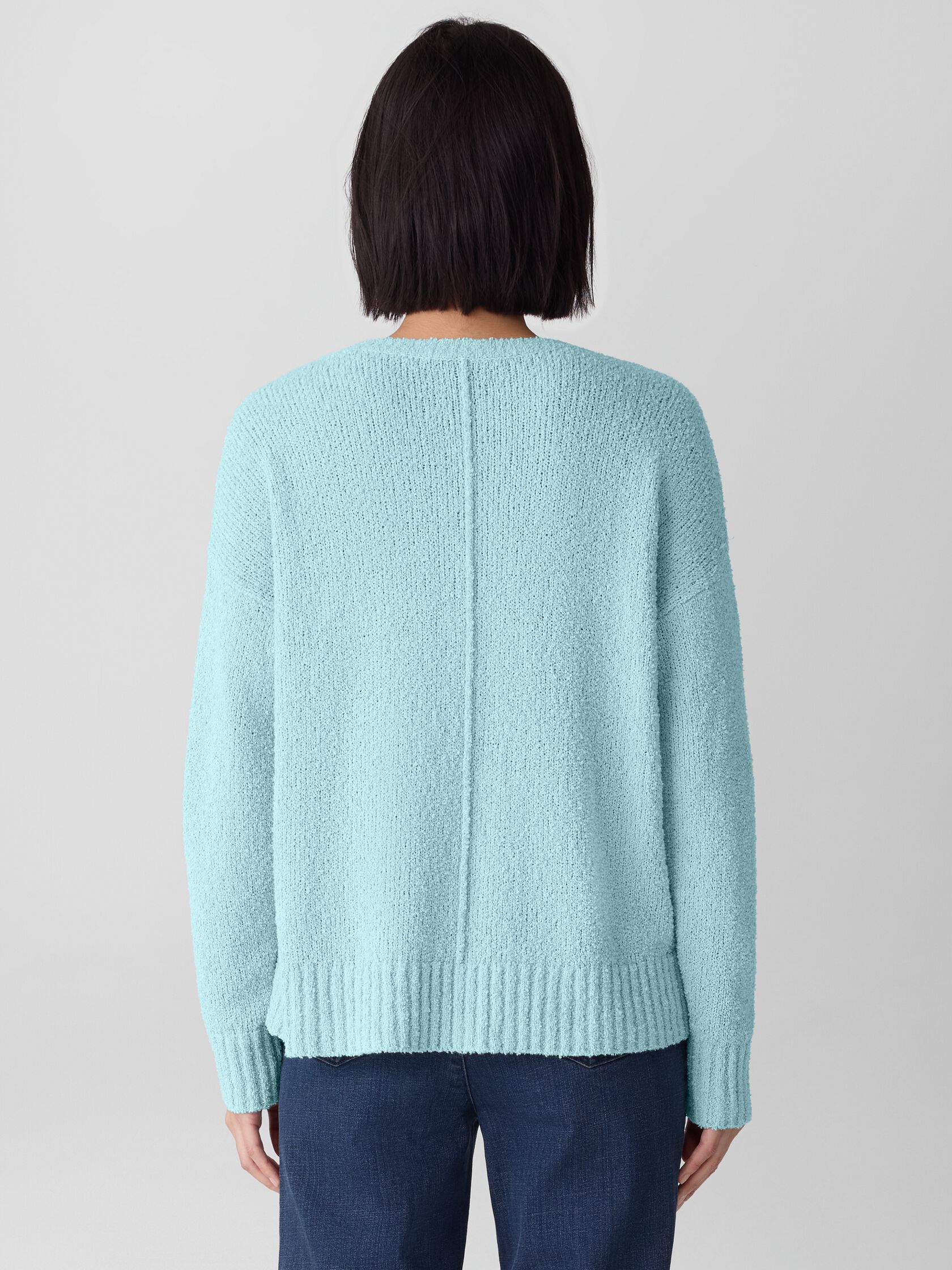 Cotton Fluff Crew Neck Top